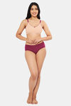 Amante Double Layered Non Wired Full Coverage T-Shirt Bra - Almond Boysenberry — thumbnail 5